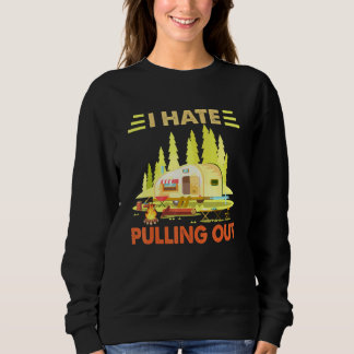 Camiseta Acampamento Odeio Tirar Retro Camper Viagem Tr