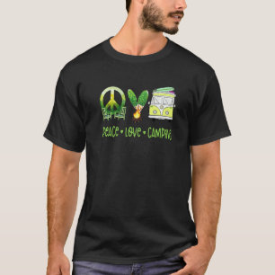 Camiseta Acampamento Peace Love Surfing