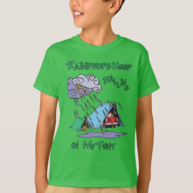 Camiseta Acampamento Raindrops (Frente)