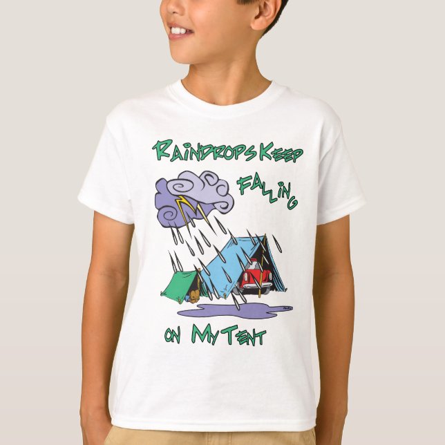 Camiseta Acampamento Raindrops (Frente)