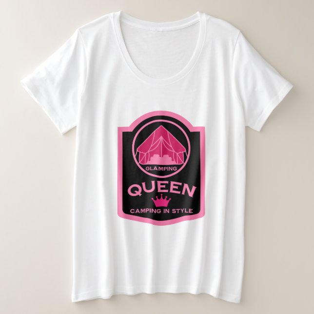 Camiseta Acampamento Rainha De Luz Ao Estilo (Frente do Design)