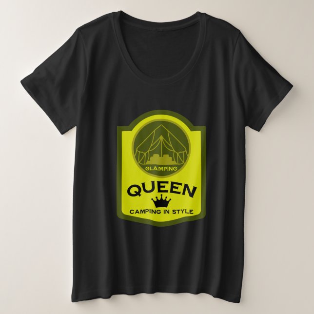 Camiseta Acampamento Rainha De Luz Ao Estilo (Frente do Design)