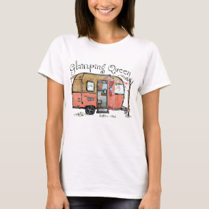 Camiseta Acampamento Rainha Funny Vintage