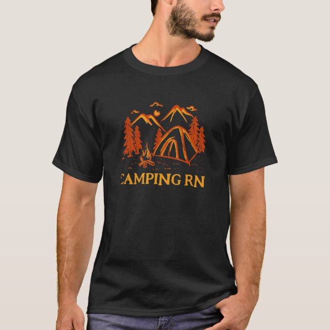 Camiseta Acampamento Rn Camper Floresta Acampamento Bosques (Frente)