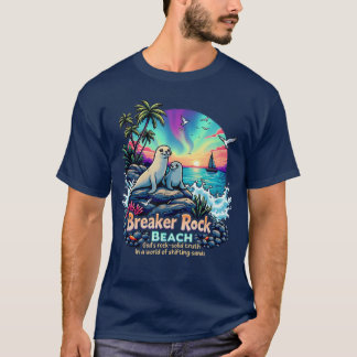 Camiseta Acampamento Rock Sólido Da Praia Dos Deuses Retro