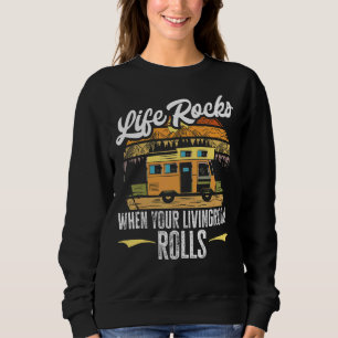 Camiseta Acampamento Rv Life Rocha Quando O Livingroom Rola