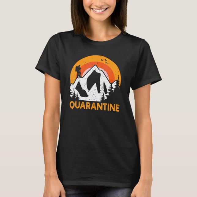 Camiseta Acampamento  S   Auto Isolamento Quarentena Caminh (Frente)