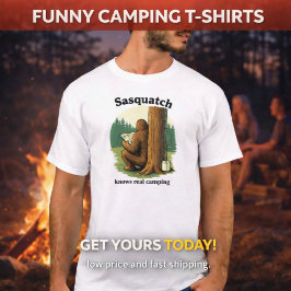 Camiseta Acampamento Sasquatch real
