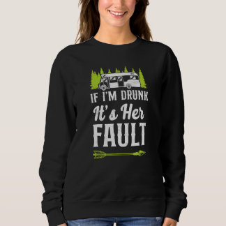 Camiseta Acampamento Se Eu Estiver Bêbado É Culpa Dela Moto