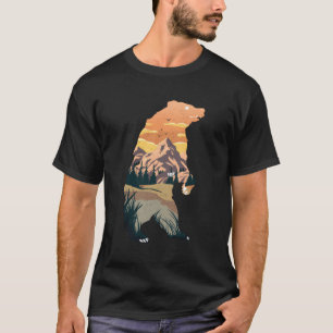 Camiseta Acampamento Sobre A Natureza Selvagem Ventilador U