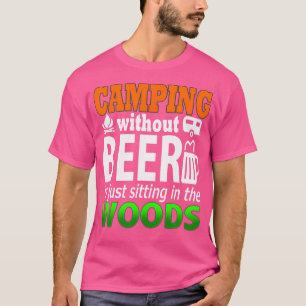 Camiseta Acampamento Storecastle Sem Campos Engraçados Com