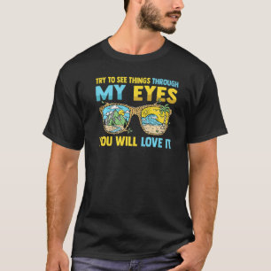 Camiseta Acampamento Tente Ver As Coisas Através Dos Meus 