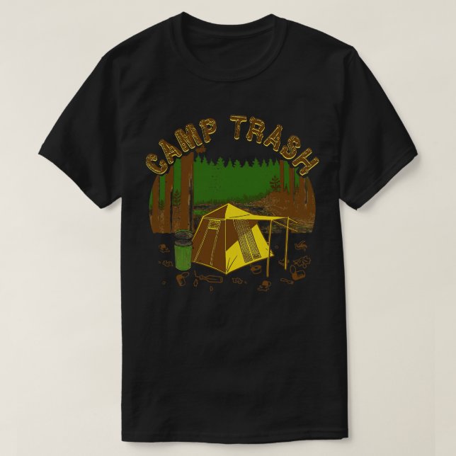 Camiseta Acampamento Trash Stuart Larkin Mad TV (Frente do Design)