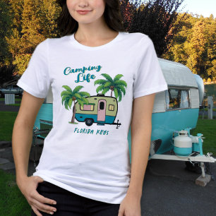Camiseta Acampamento Tropical Palmeiras Retro