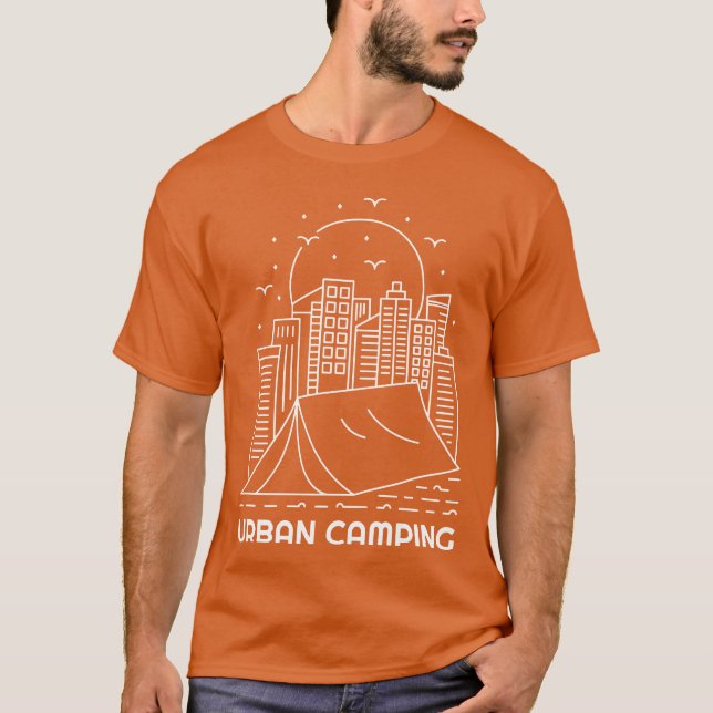 Camiseta Acampamento Urbano vintage (Frente)