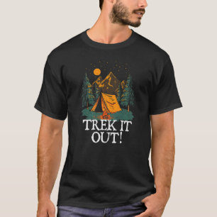 Camiseta Acampamento V de Cúpula de Hiker Montanheira de Ca