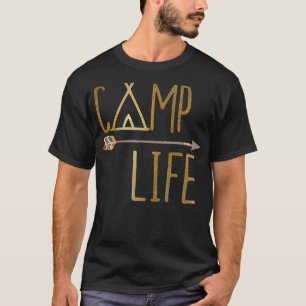 Camiseta Acampamento vitalício do acampamento Summer Gold
