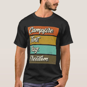 Camiseta Acampando com meu cachorro pug 568