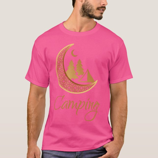 Camiseta Acampando em amigos da Lua Dourada (Frente)