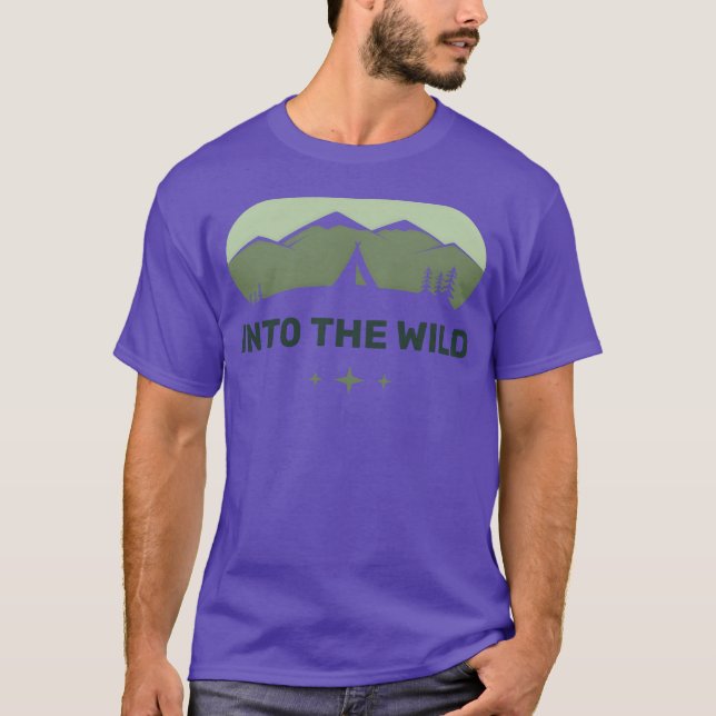 Camiseta Acampando na Natureza Selvagem (Frente)
