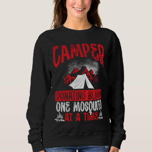 Camiseta Acampante Doando Sangue Um Mosquito De Cada Vez Ac