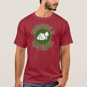 Camiseta acampar é intenções
