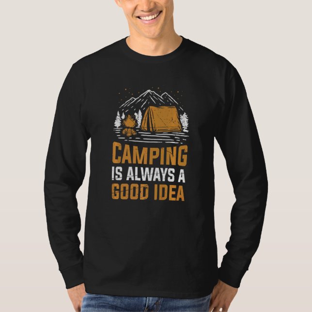 Camiseta Acampar É Sempre Uma Boa Ideia (Frente)