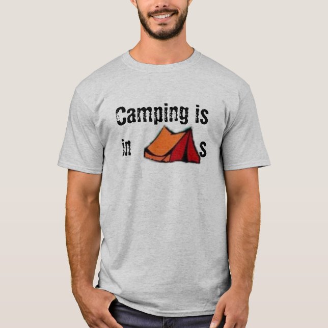 Camiseta Acampar está nas BARRACAS (Frente)