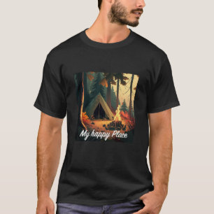 Camiseta Acampar na floresta com a natureza é meu lugar fel