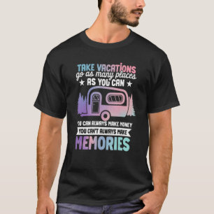 Camiseta Acampar Rv Tirar Férias Vai Quantos Lugares Você P