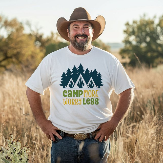 Camiseta Acampe Mais e Preocupe Menos (Criador carregado)