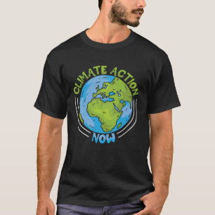 Camiseta Ação Climática Agora Proteção Ambiental