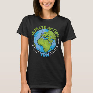 Camiseta Ação Climática Agora Proteção Ambiental