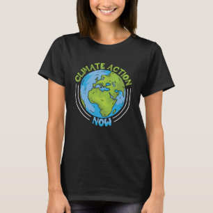 Camiseta Ação Climática Agora Proteção Ambiental