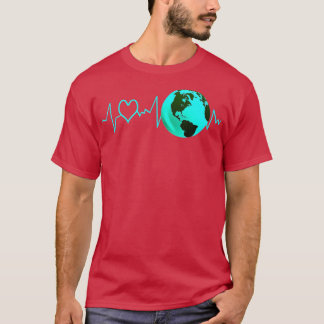 Camiseta Ação de Alterações Climáticas de Pulso do Dia da T