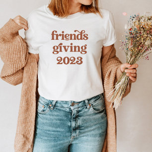 Camiseta Ação de Amizade 2023 Boho Retro Terracotta