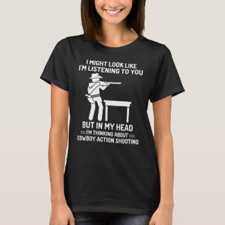 Camiseta Ação De Cowboy Atirando Na Minha Cabeça Ocidental