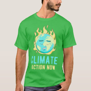 Camiseta Ação de emergência contra as alterações climáticas