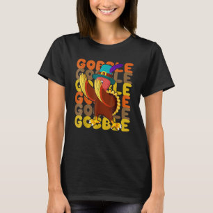 Camiseta Ação de Graças 2022 Pergrim Gobble Dabbing Turkey