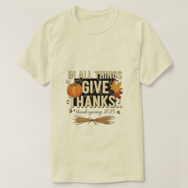 Camiseta Ação de Graças 2025 (Frente do Design)