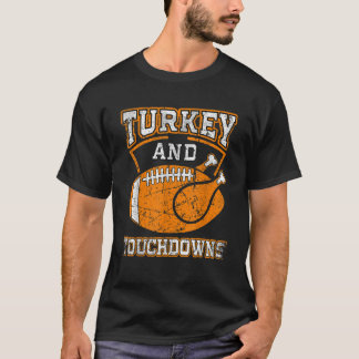 Camiseta Ação De Graças À Turquia E Aos Touchdowns De Futeb