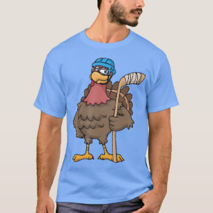 Camiseta Ação de Graças à Turquia Helmet de Hóquei no Gelo