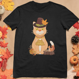 Camiseta Ação de Graças Cat Lover