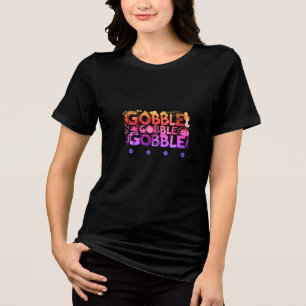 Camiseta Ação de Graças Colorida - Queda Divertida na Turqu