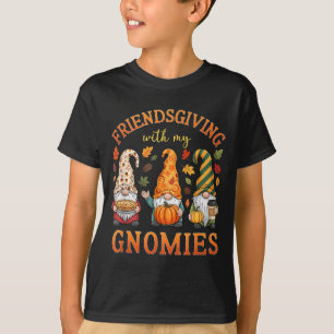 Camiseta Ação de Graças com Meus Amigos Gnomies