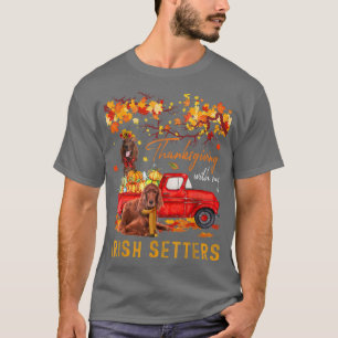 Camiseta Ação De Graças Com Os Meus Setores Irlandeses No C