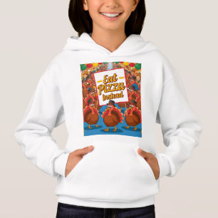 Camiseta Ação de Graças com pizza em vez