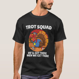 Camiseta Ação de Graças Correndo na Turquia Trot Squad Race