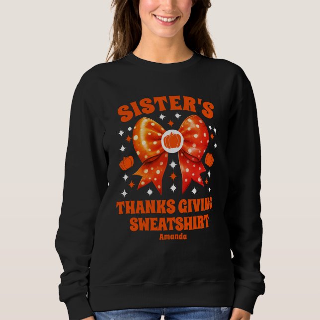 Camiseta Ação de Graças da Irmã Personalizada (Frente)