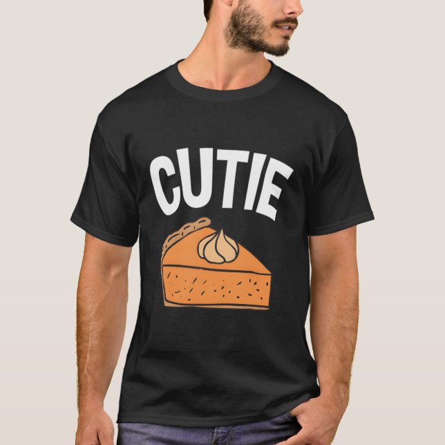 Camiseta Ação De Graças Da Pie Pumpkin Da Cutie Pumpkin (Frente)